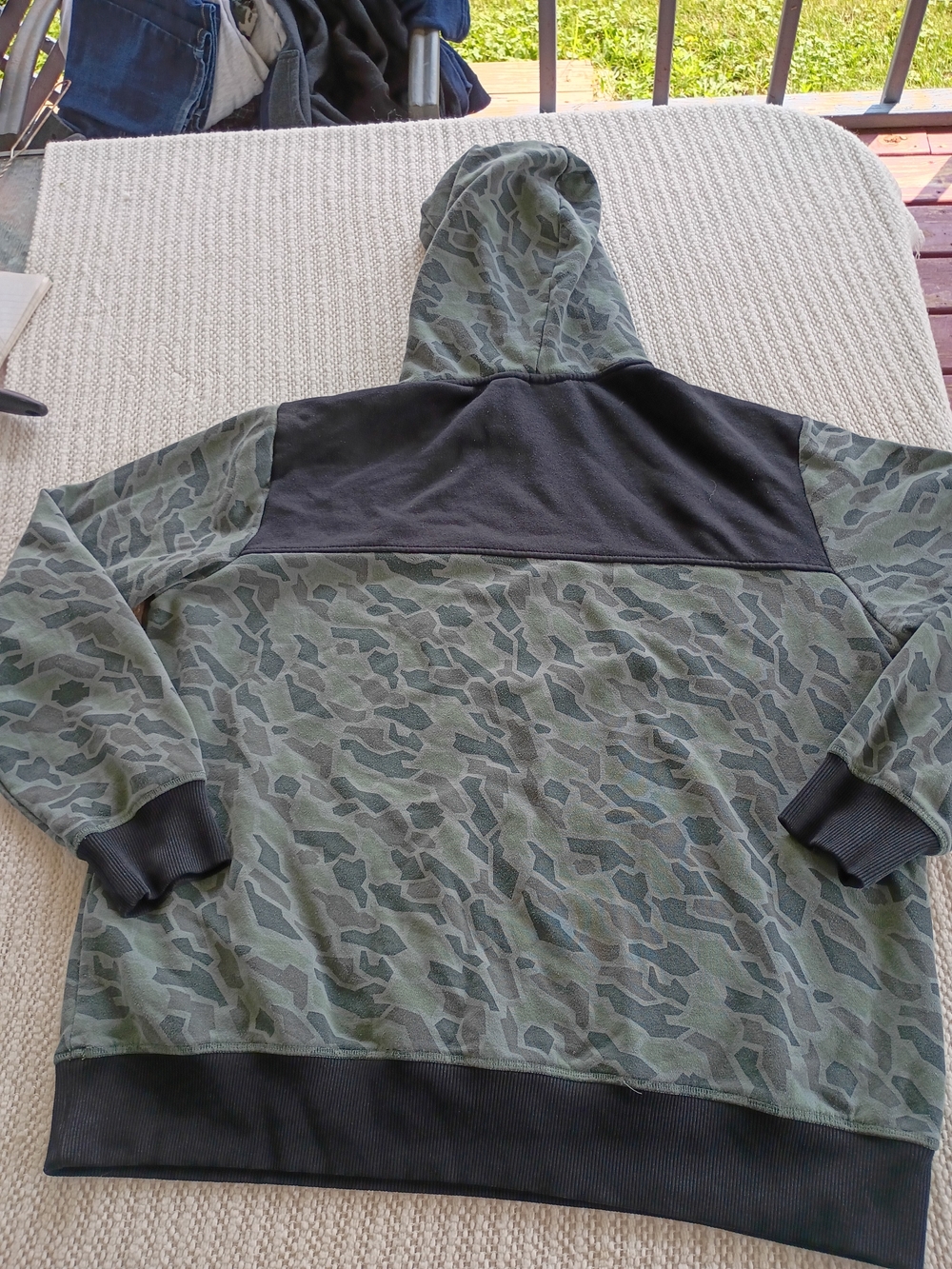 Harley-Davidson Green Camo Pullover Hoodie with Black Yoke - Picture 5 of 5